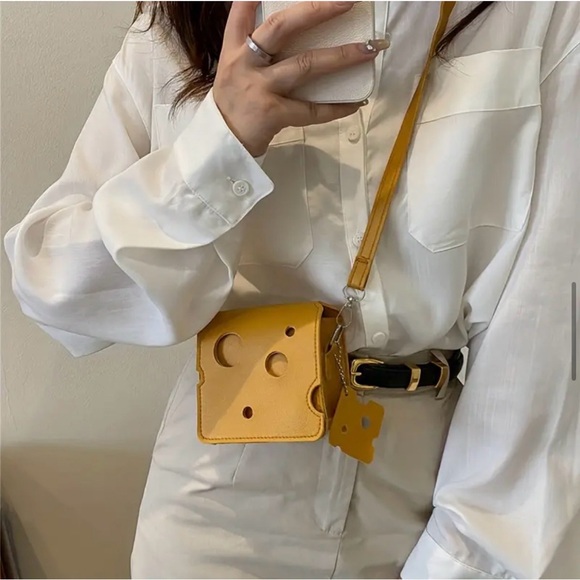 Handbags - New Swiss Cheese 🧀 Yellow Crossbody Bag